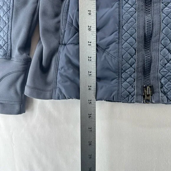 Athleta Jacket Womens Sz 2XS Rock Ridge PrimaLoft Hoodie Quilted Insulated Gray - Picture 13 of 13
